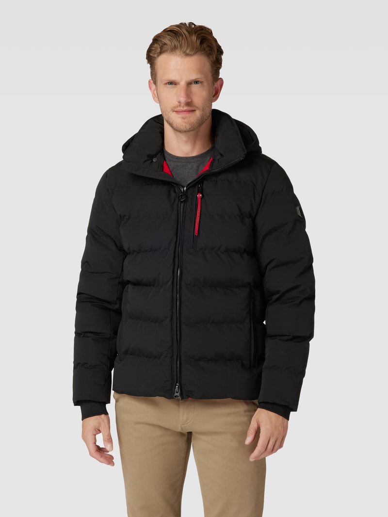 Funktionsjacke mit Kapuze Modell 'BLACKBIRD' in schwarz
