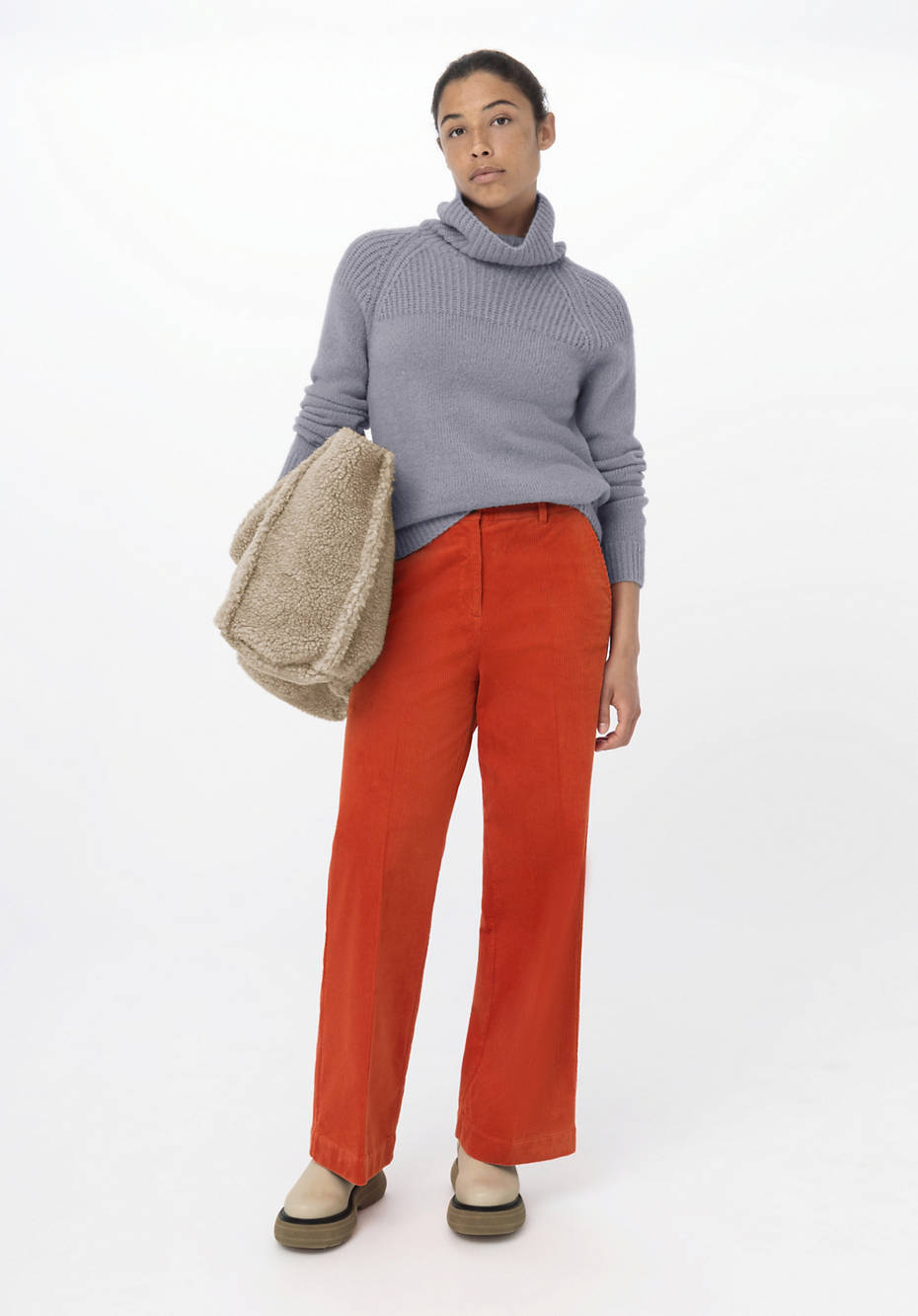 Pullover aus Alpaka mit Seide und Mohair