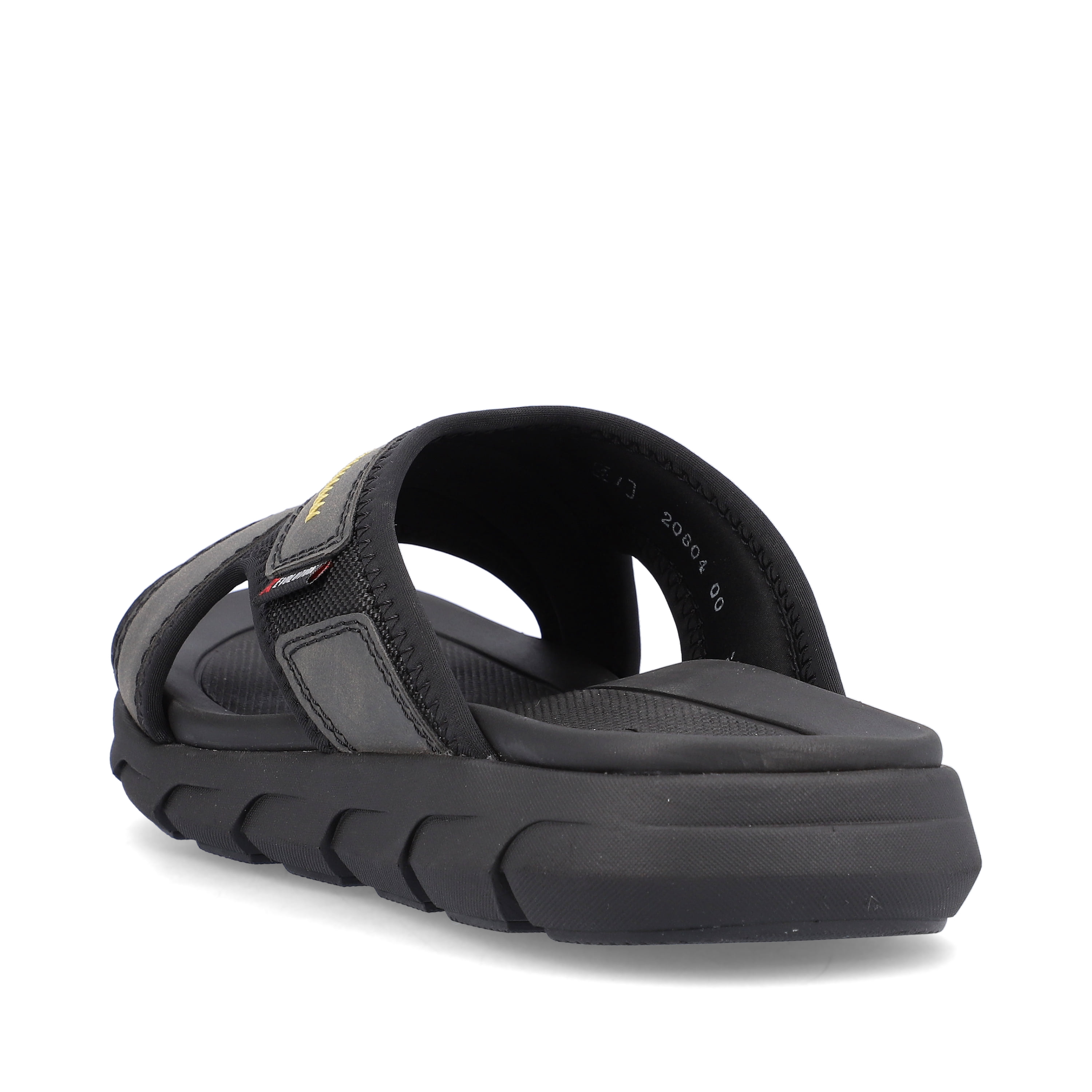 Rieker Herren Pantoletten steel black