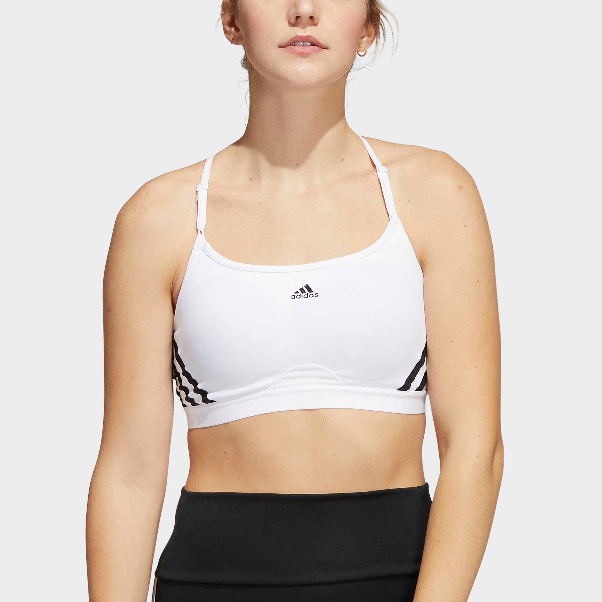 adidas Performance Sport-BH ADIDAS AEROREACT TRAINING LIGHT-SUPPORT 3-STREIFEN (1-tlg)