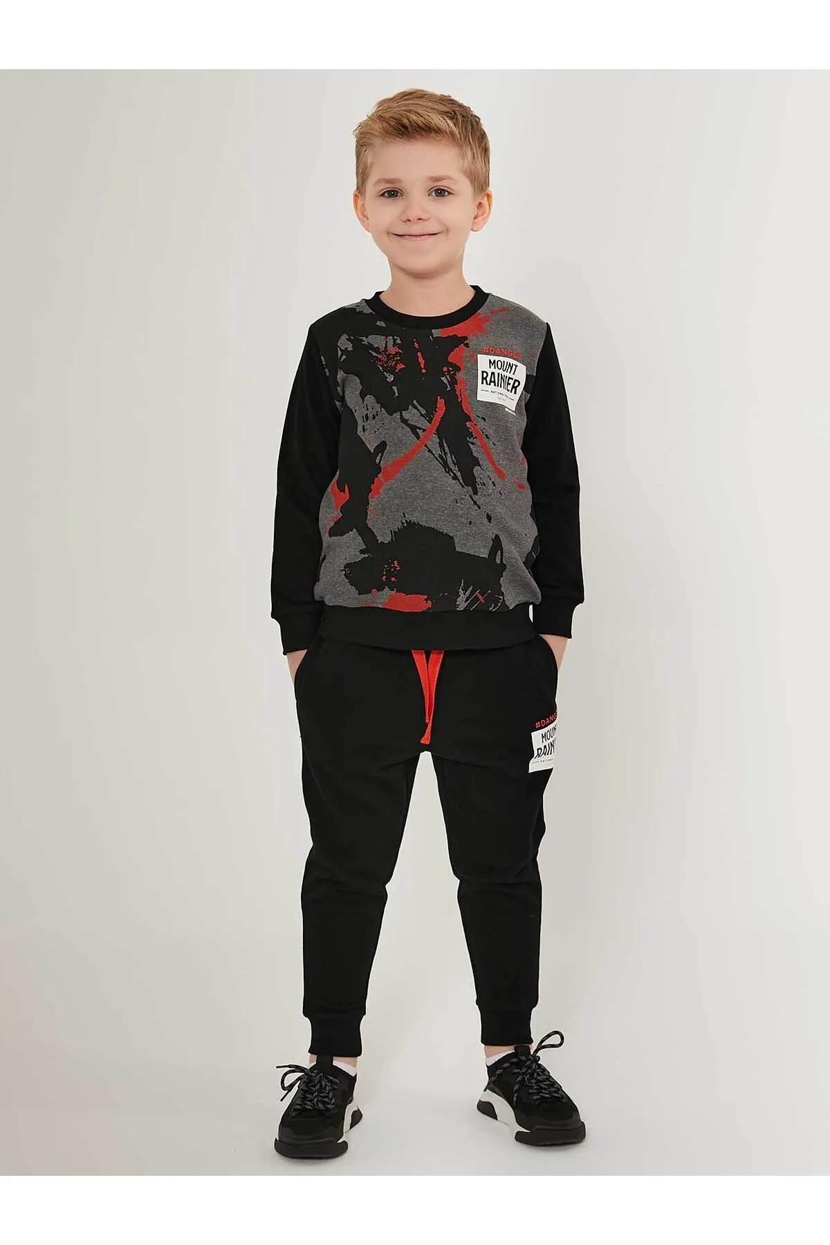 ROLY POLY  Trainingsanzug-Set für Jungen im Alter von 2–7 Jahren – Anthrazitmeliert
