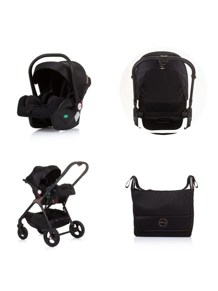 Chipolino Kombikinderwagen 3 in 1 Infinity in schwarz günstig kaufen onesize