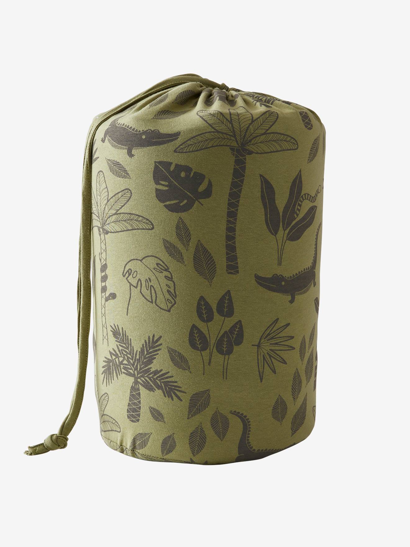 Vertbaudet Kinder Schlafsack TREK Oeko-Tex - grün bedruckt/krokodil