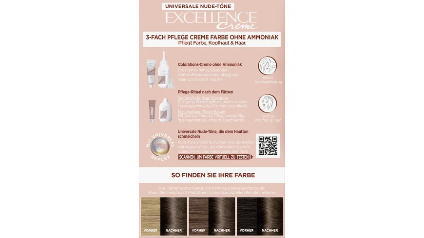 L'Oréal Paris Excellence Creme 5U - universalhellbraun