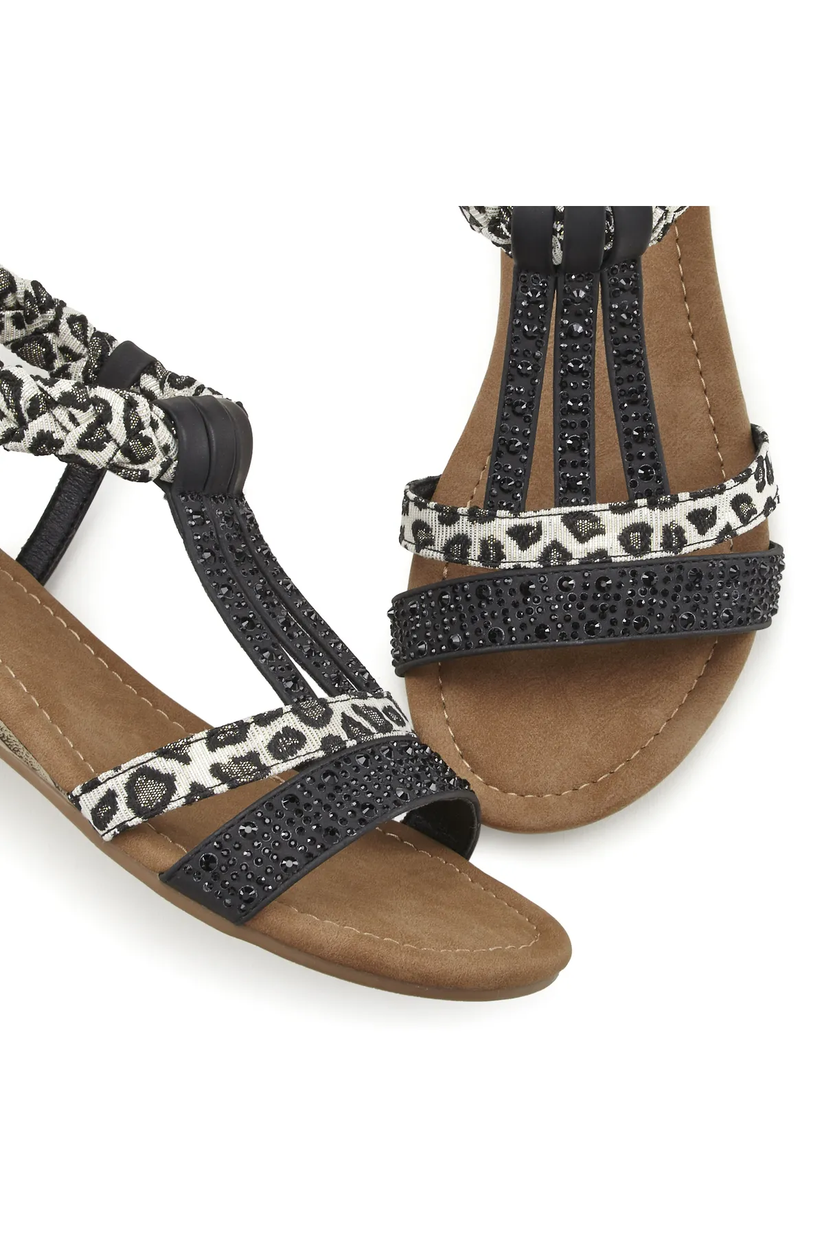 LASCANA  Sandalette - Schwarz - Flacher Absatz