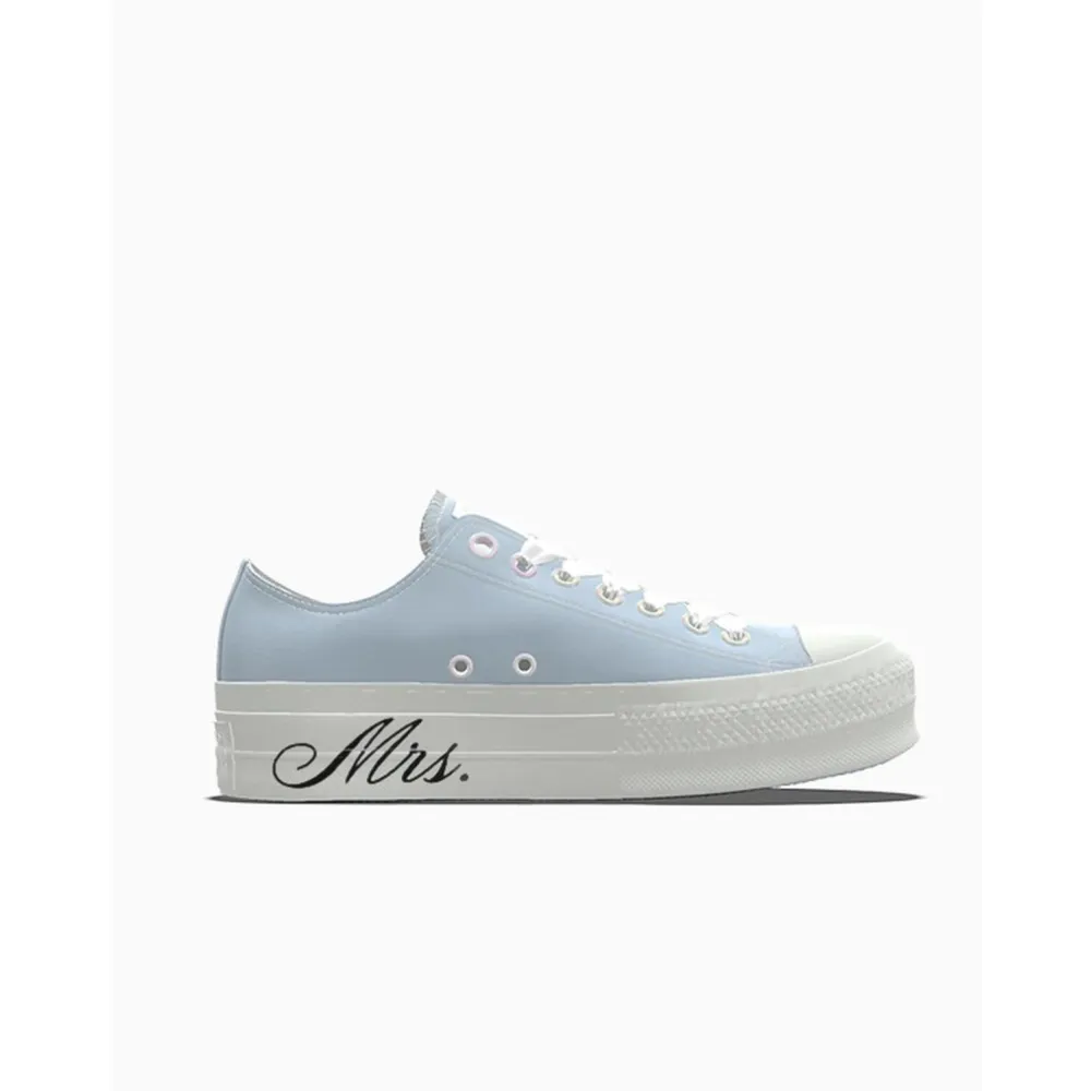 Converse Custom Chuck Taylor All Star Lift Platform Premium Wedding By You A02257CSP24_BLUE_MRS / blau