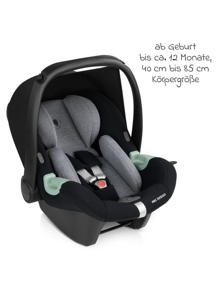 ABC-Design Babyschale Tulip (Autositz Gruppe 0  / i-Size) in schwarz,grau günstig kaufen onesize