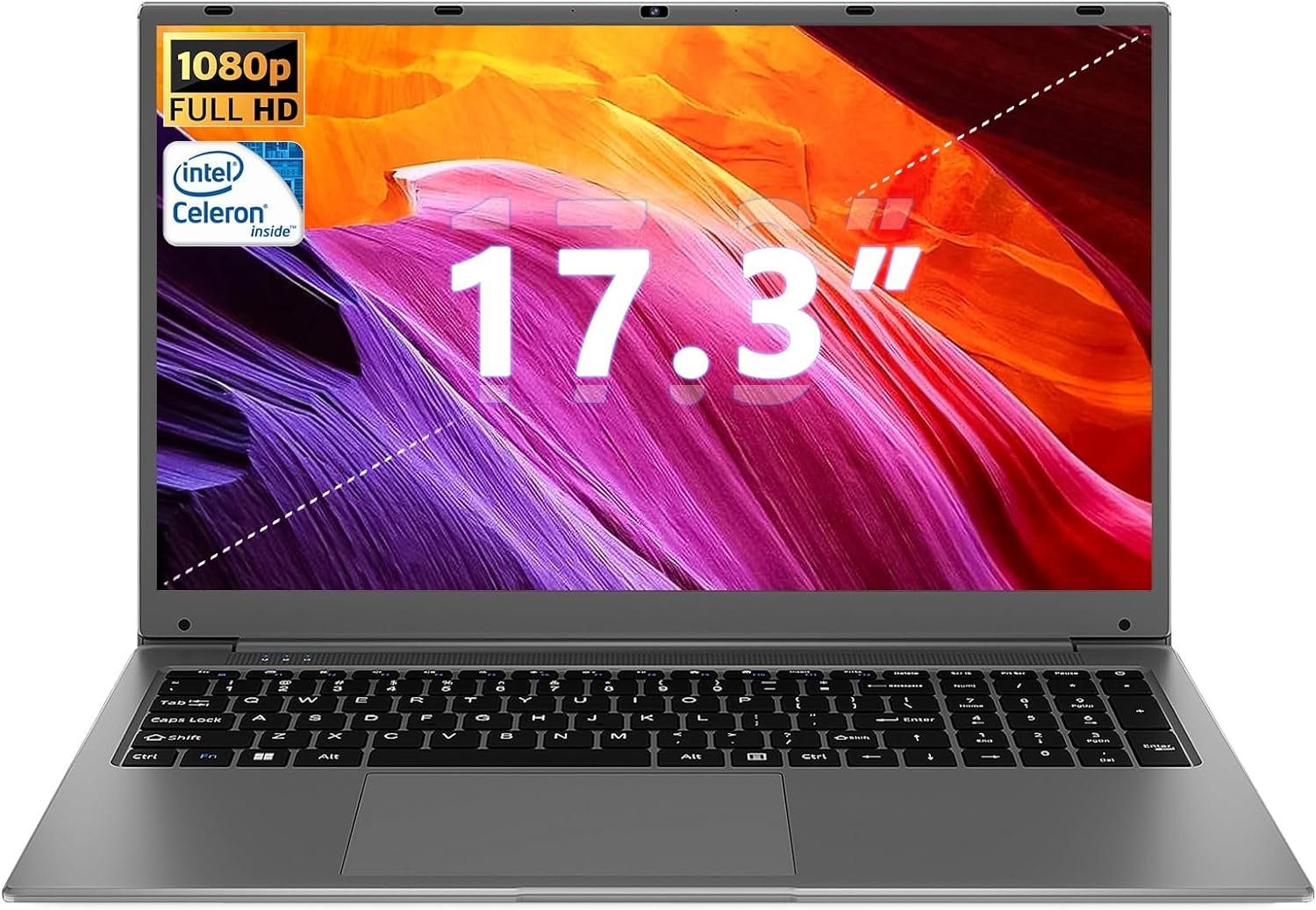 SGIN ‎M17 Pro Notebook (Intel Celeron, Celeron, 512 GB SSD, Full HD Diaplay 8 GB RAM, Vielseitige Konnektivität, leicht, tragbar)
