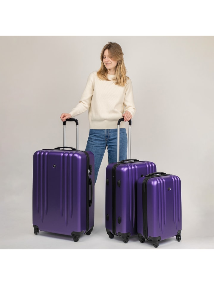 FERGÉ Kofferset Hartschale 3-teilig Hartschale 3 teilig Koffer Set Marseille in lila günstig kaufen onesize