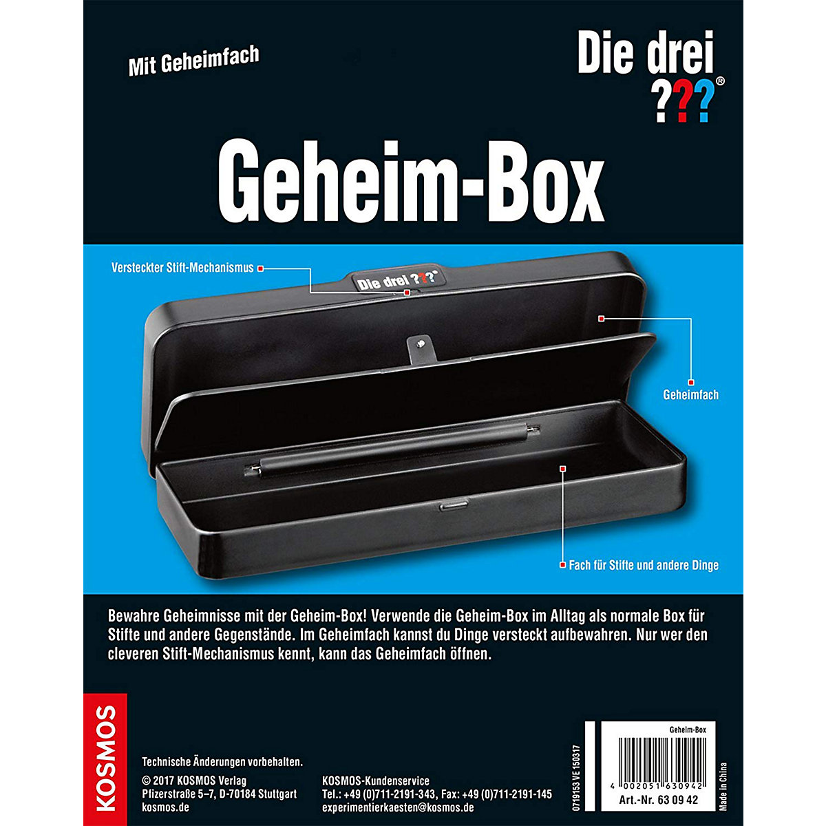 Detektivausrüstung Die Drei  Fragezeichen - großes Detektiv-Set (9-teilig)