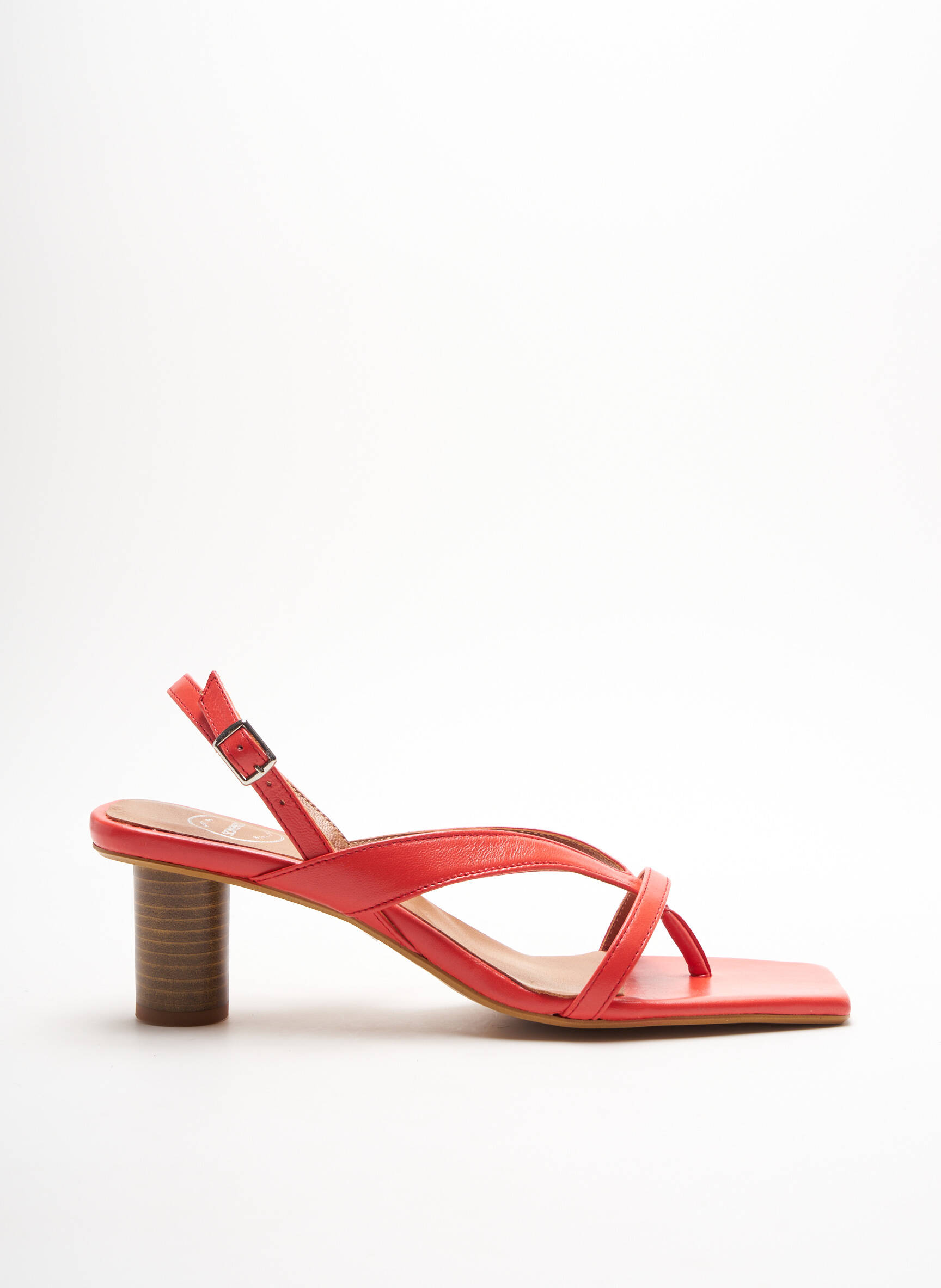 Sarenza Sandales Nu Pieds Femme couleur rouge