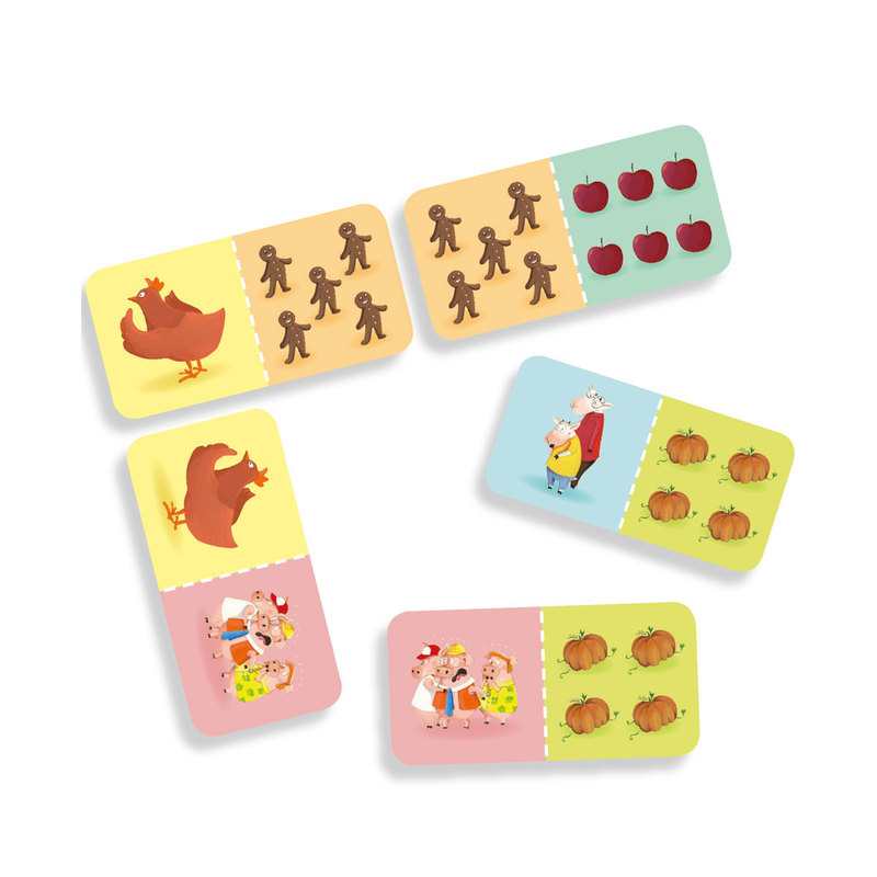 Livre Ma malette Loup au pays des contes Puzzle domino - Auzou
