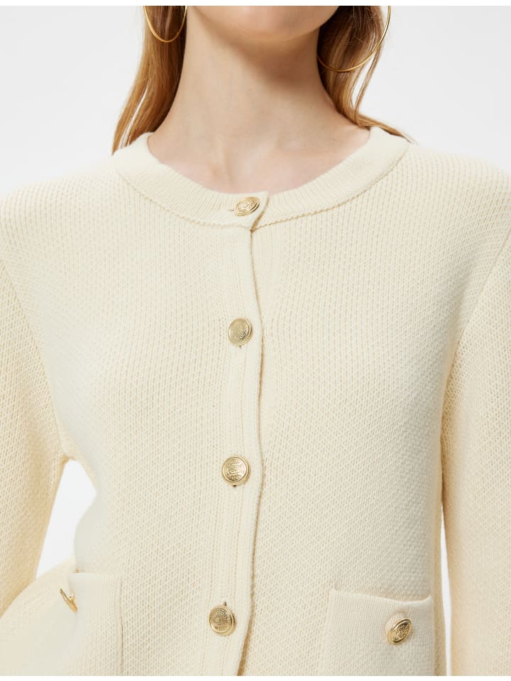 KOTON Cardigan in Ekru günstig kaufen