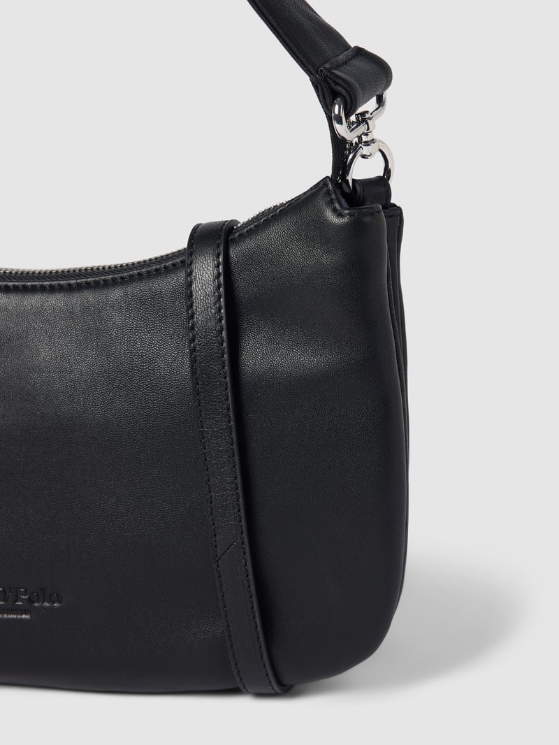 Handtasche mit kurzem Henkel Modell 'LILJA' in schwarz