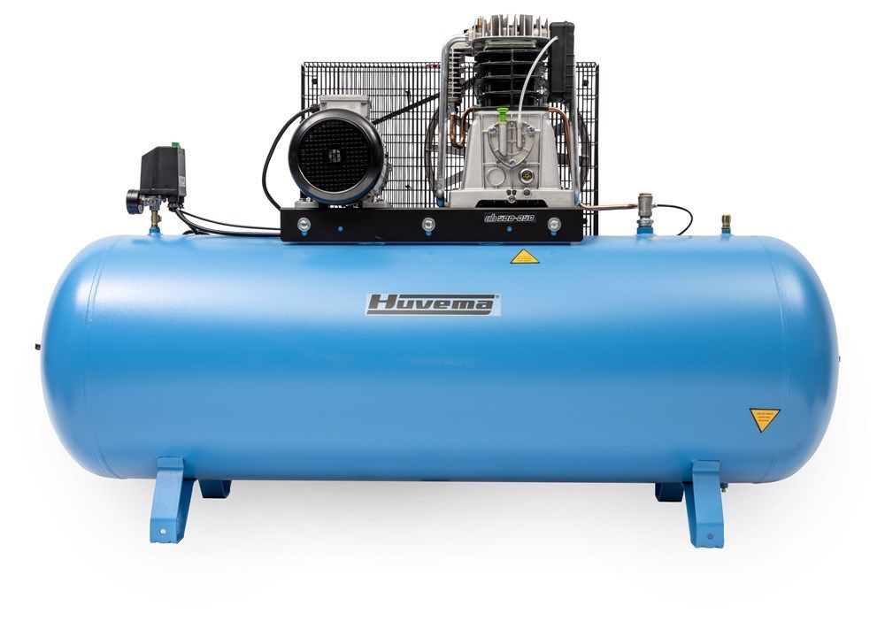 Huvema 21293 Keilriemen-Kolbenkompressor mit Ölschmierung 400 V – 500 Liter – 5,5 kW