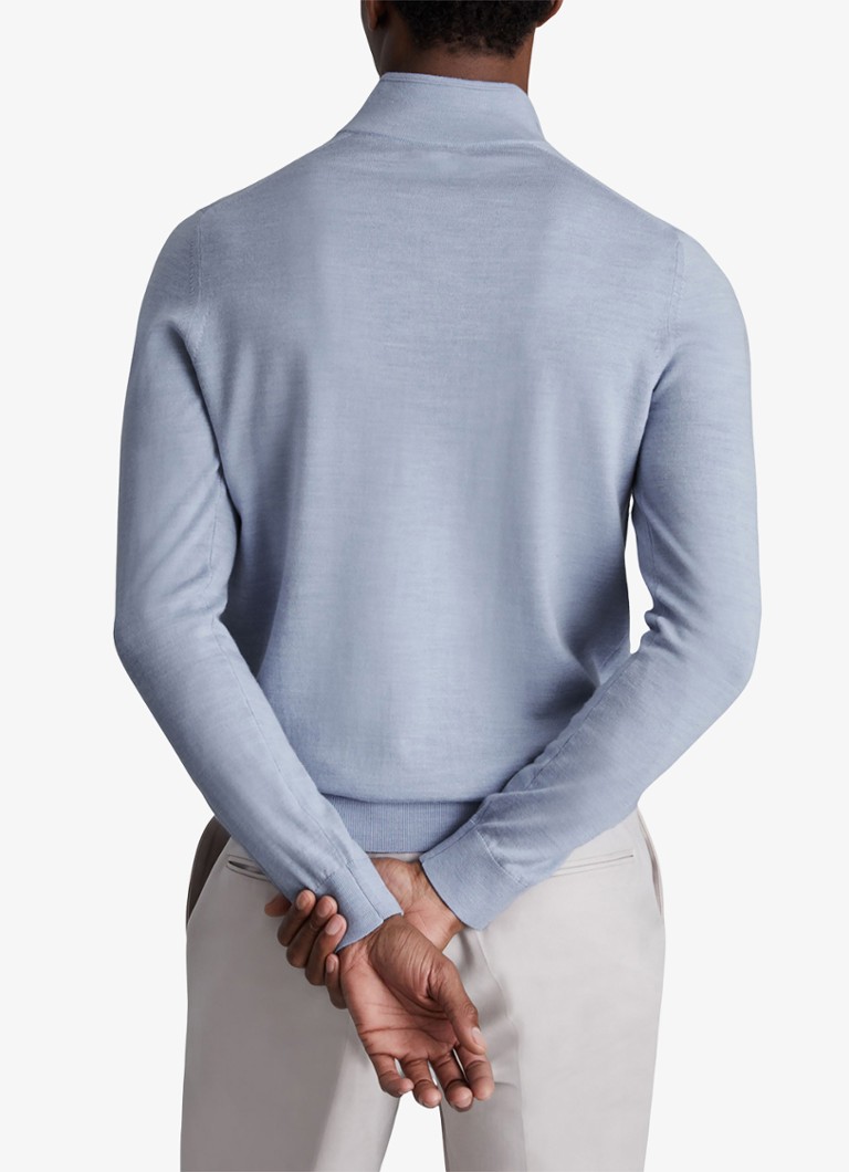 Reiss Blackhall merino wool pullover with half zip