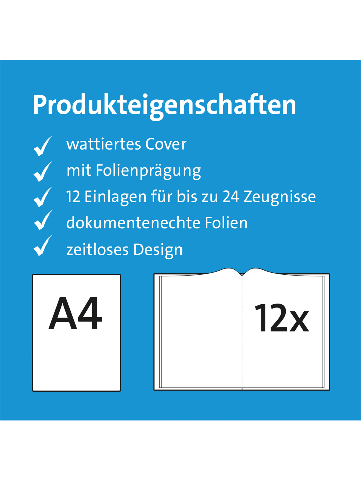 ROTH Zeugnismappe Duo – Blau in Blau günstig kaufen onesize