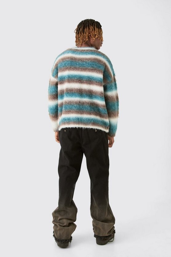 Tall lockere Twill-Schlaghose mit Farbverlauf
