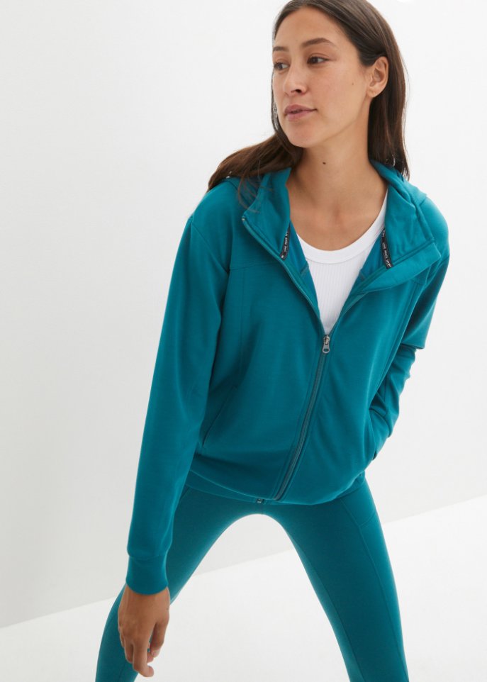 Ultrasofte Kapuzen-Sweatjacke mit Modal
