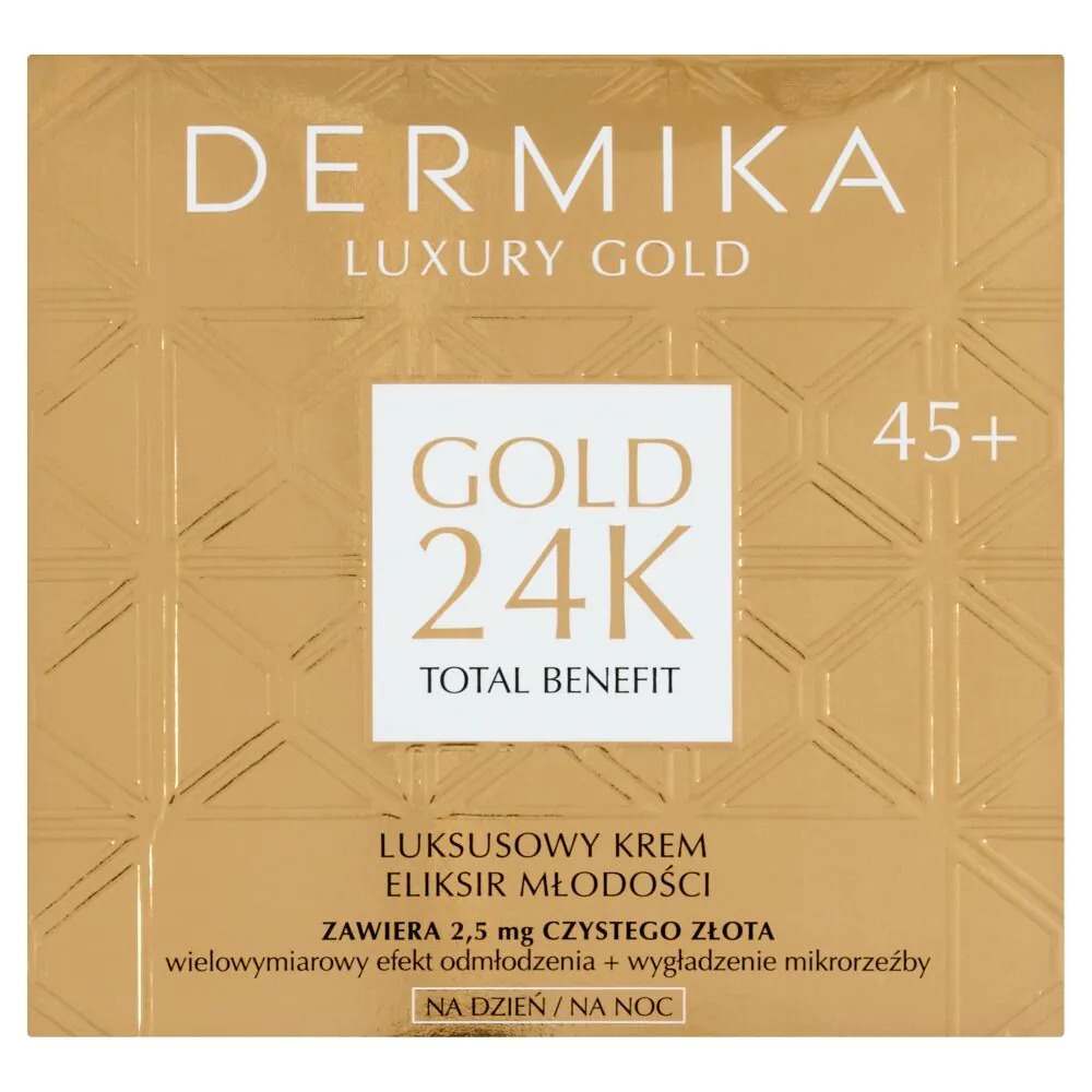 Dermika Luxury Gold 24k Luksuzna krema Elikris Młodości 45+ dan/noć