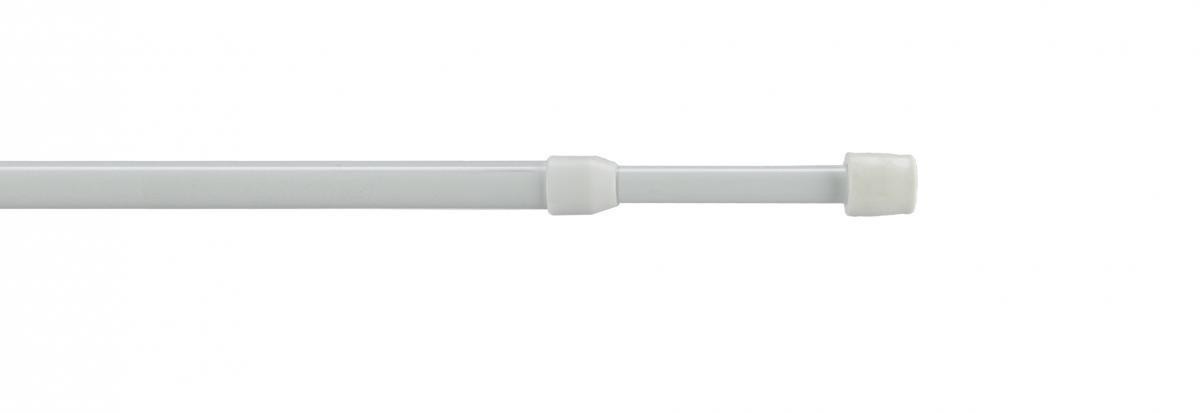 Bella Casa Cafehausstange, Scheibenstange Pin-Soft, ausziehbar 60 cm - 80 cm, weiß