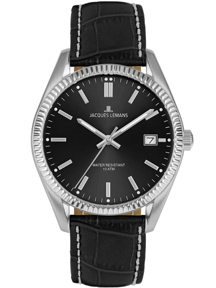 Jacques Lemans Herrenuhr Schwarz günstig kaufen onesize