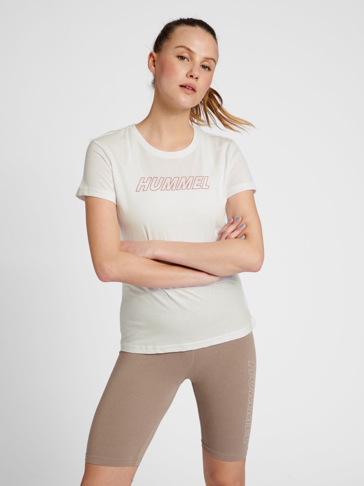 Hummel Hummel T-Shirt Hmlte Cali Multisport Damen in WHITE/WITHERED ROSE günstig kaufen
