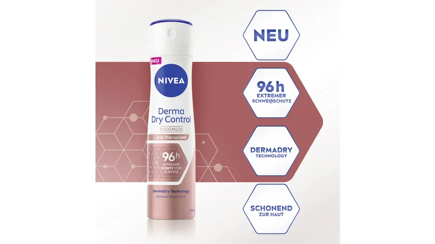 NIVEA Deo Spray Derma Dry Control Maximum Anti-Transpirant 150 ml