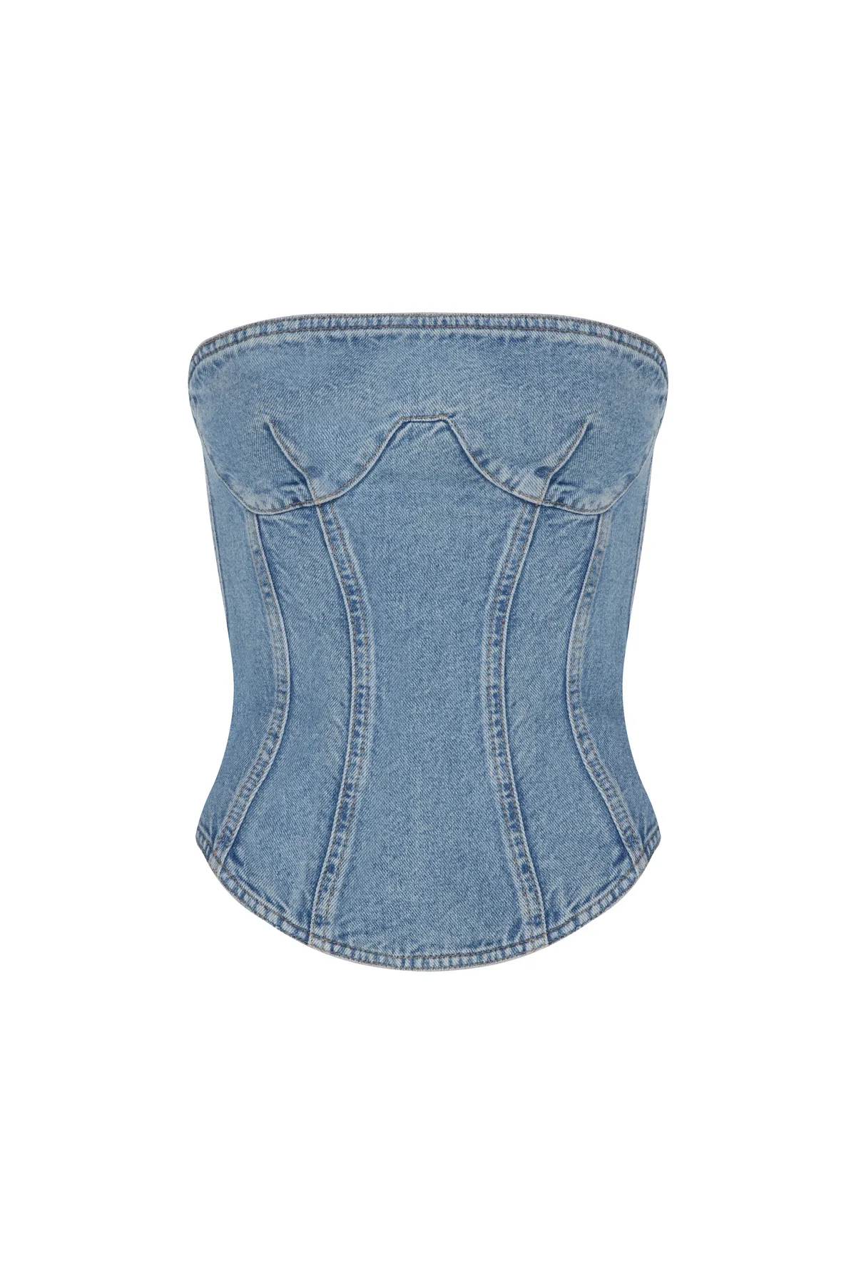 SAGAZA  Bustier - Blau - Unifarben
