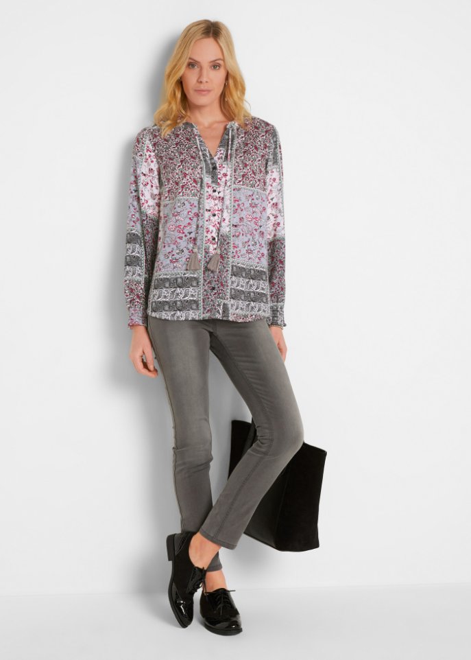 Jeans mit bequemem Bund