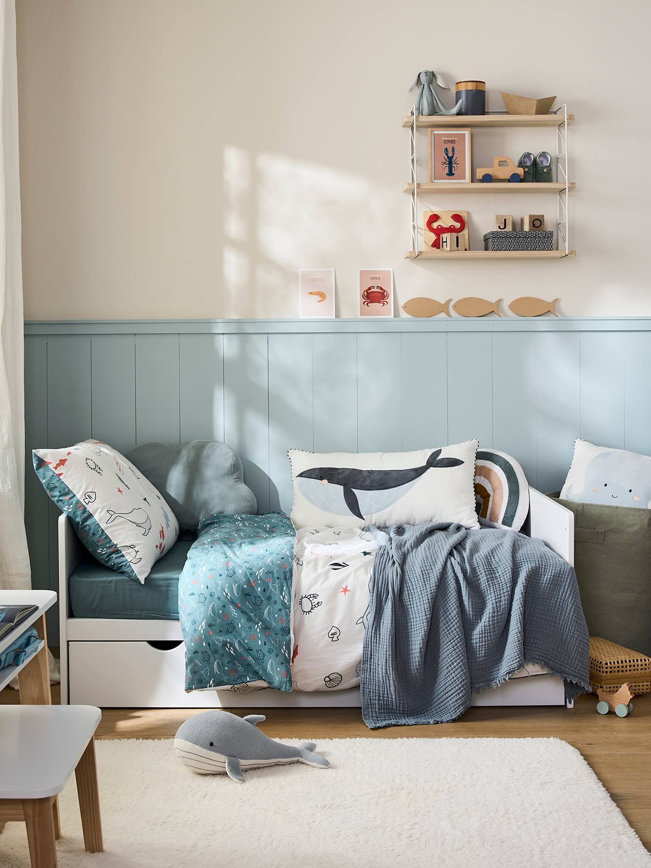 Vertbaudet 3-in-1-Kombibett HOLIDAYS vom Babybett zum Kinderbett - weiß