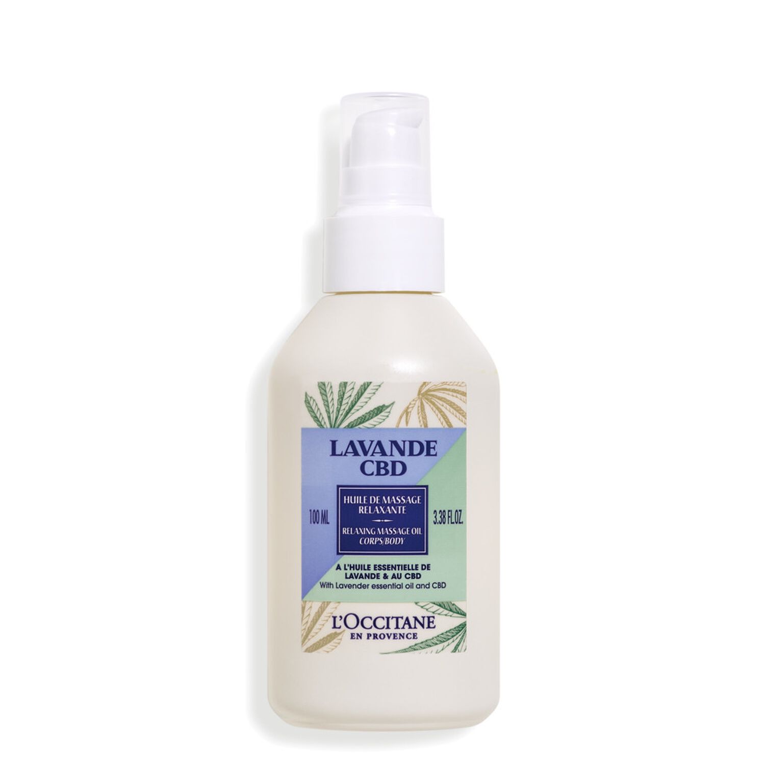 l'occitane Lavande CBD Huile de Massage Relaxante 100 ml