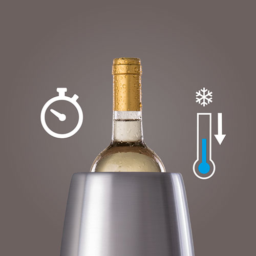 Vacu Vin Aktiv Weinkühler Elegant, Edelstahl