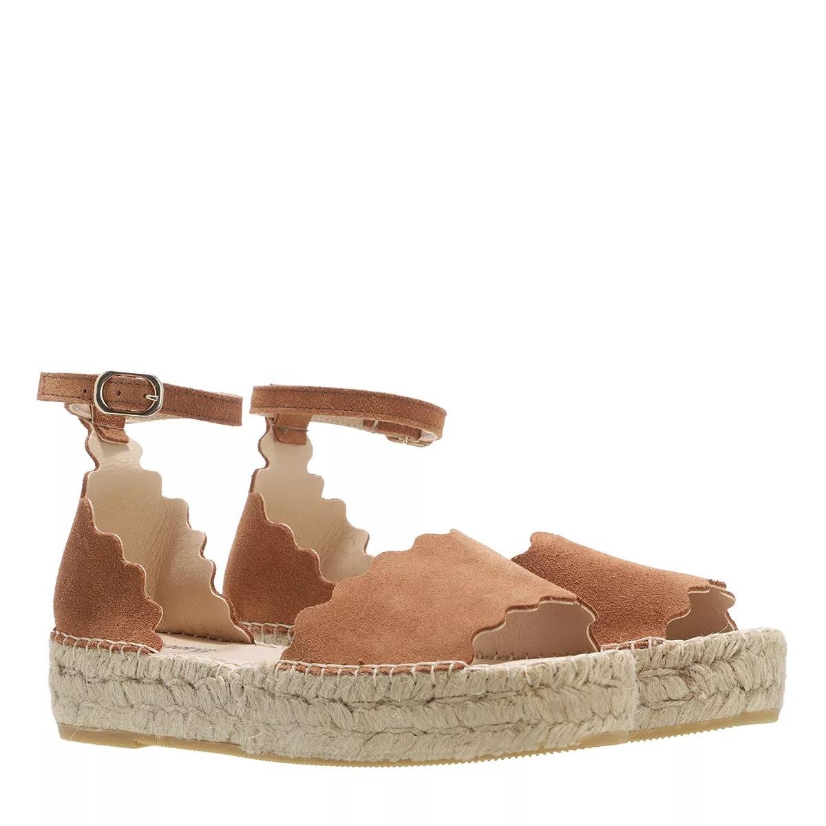 L´AUTRE CHOSE Riemchen Sandalen braun Espadrille