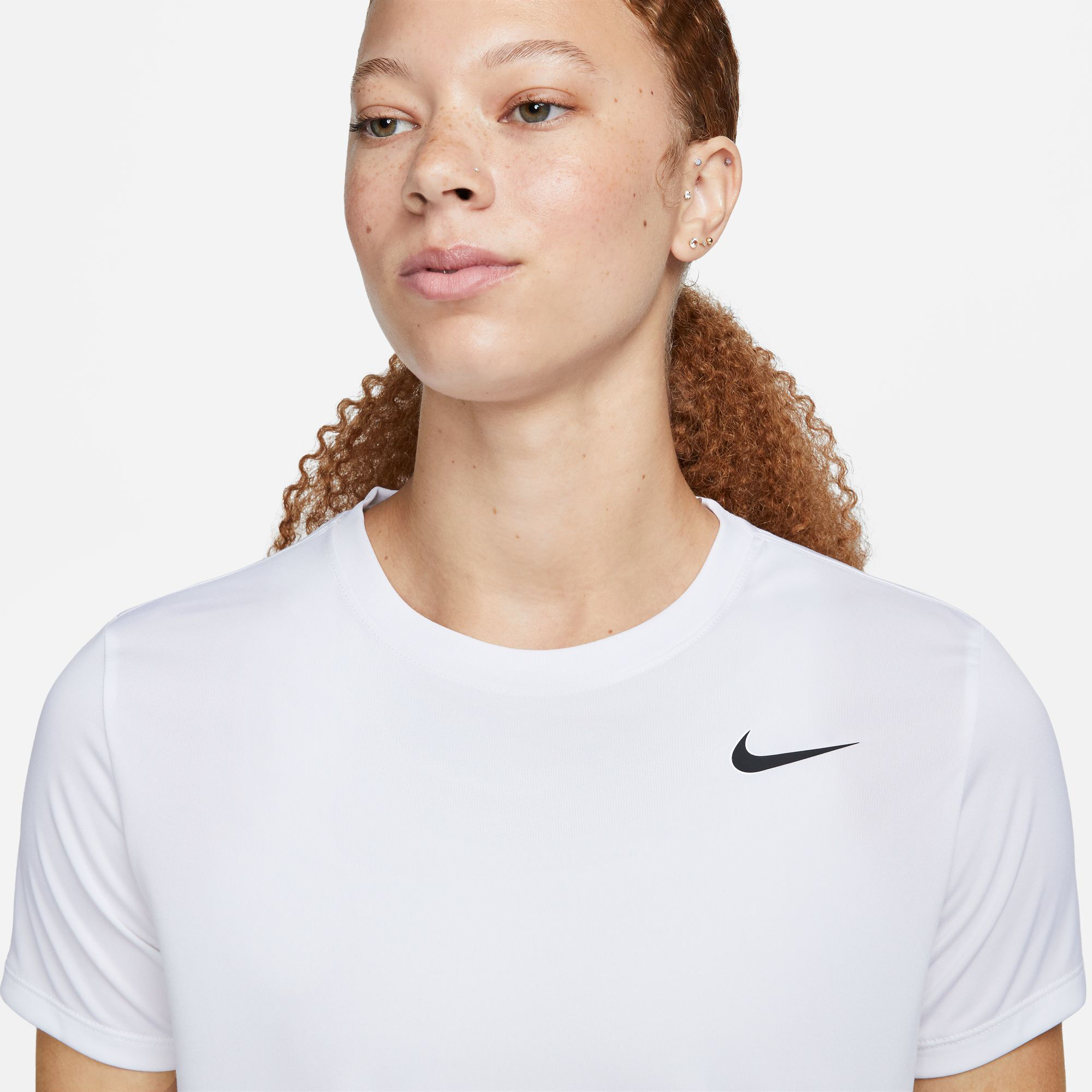 Dri-Fit Regular T-Shirt Damen - Weiß