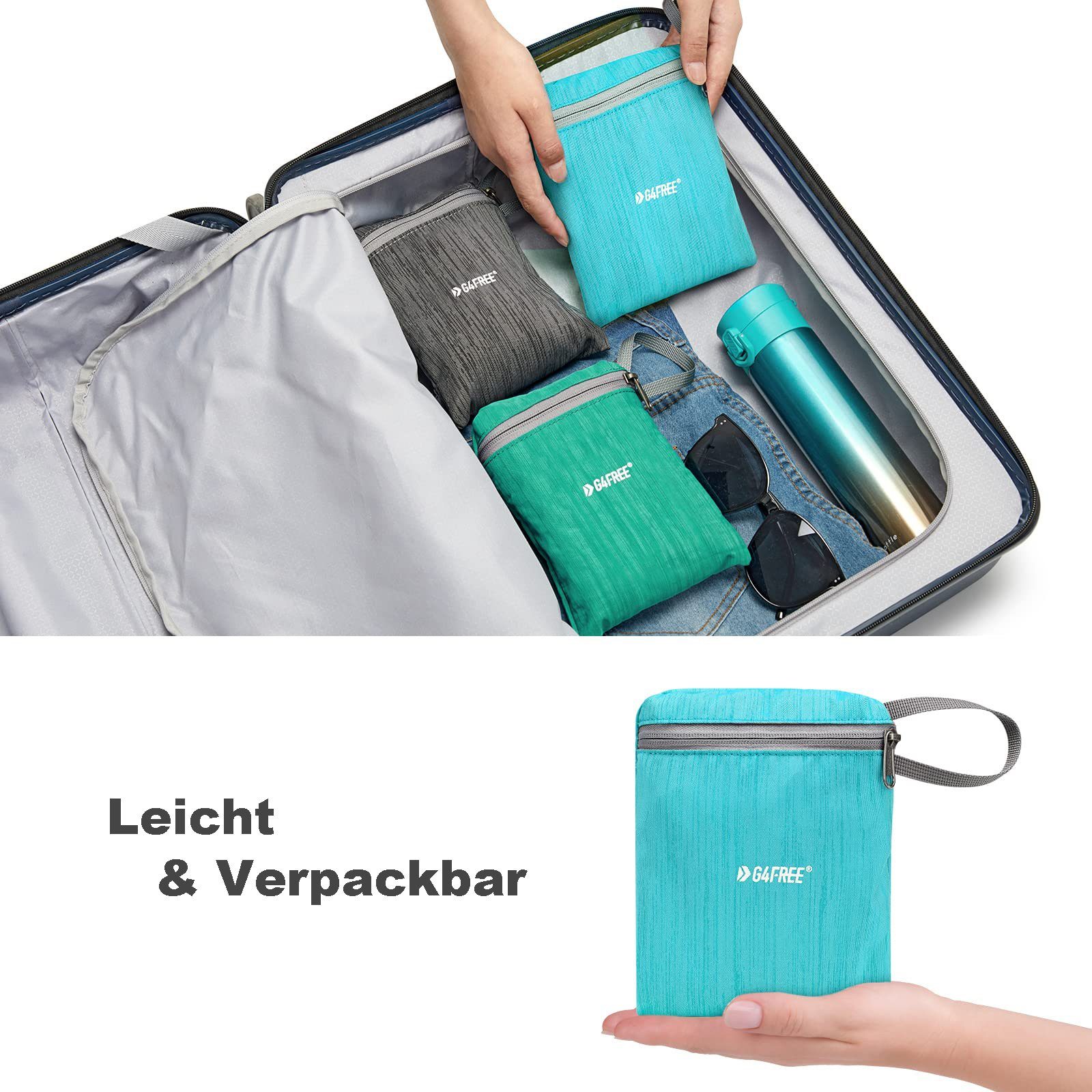 G4Free Wanderrucksack, 15L Kleine Reise Outdoor Faltbare Umhängetasche