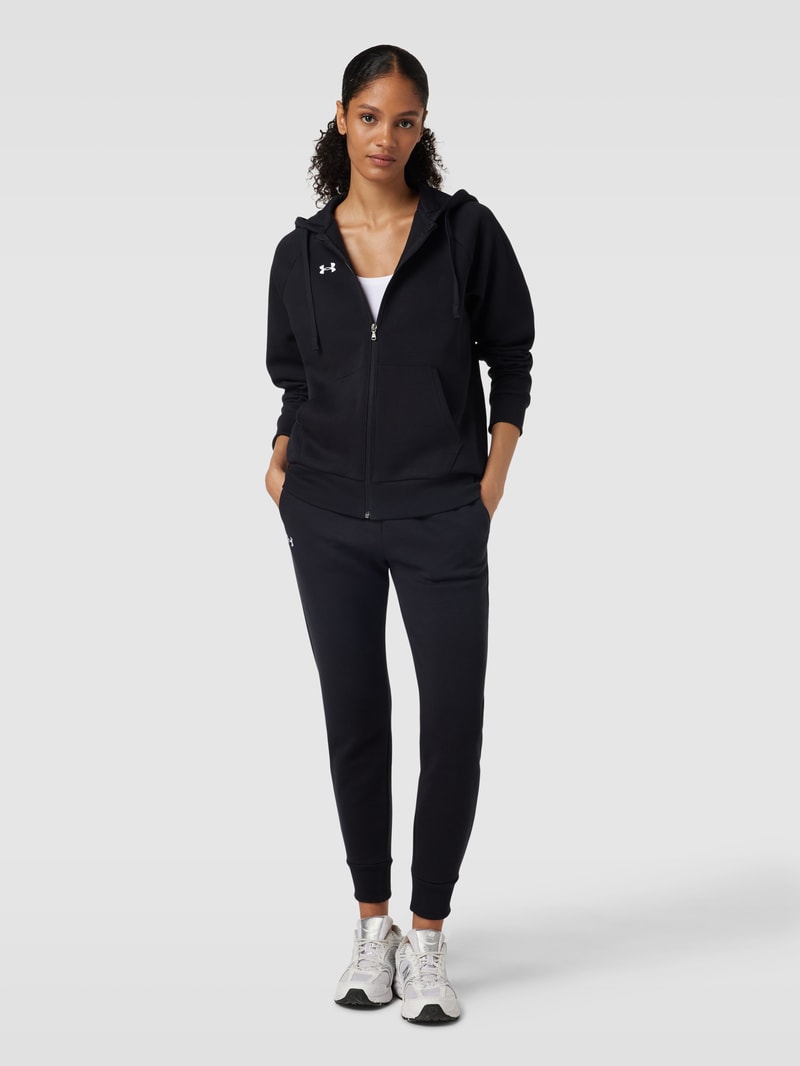 Sweatpants mit Logo-Detail Modell 'Rival' in schwarz
