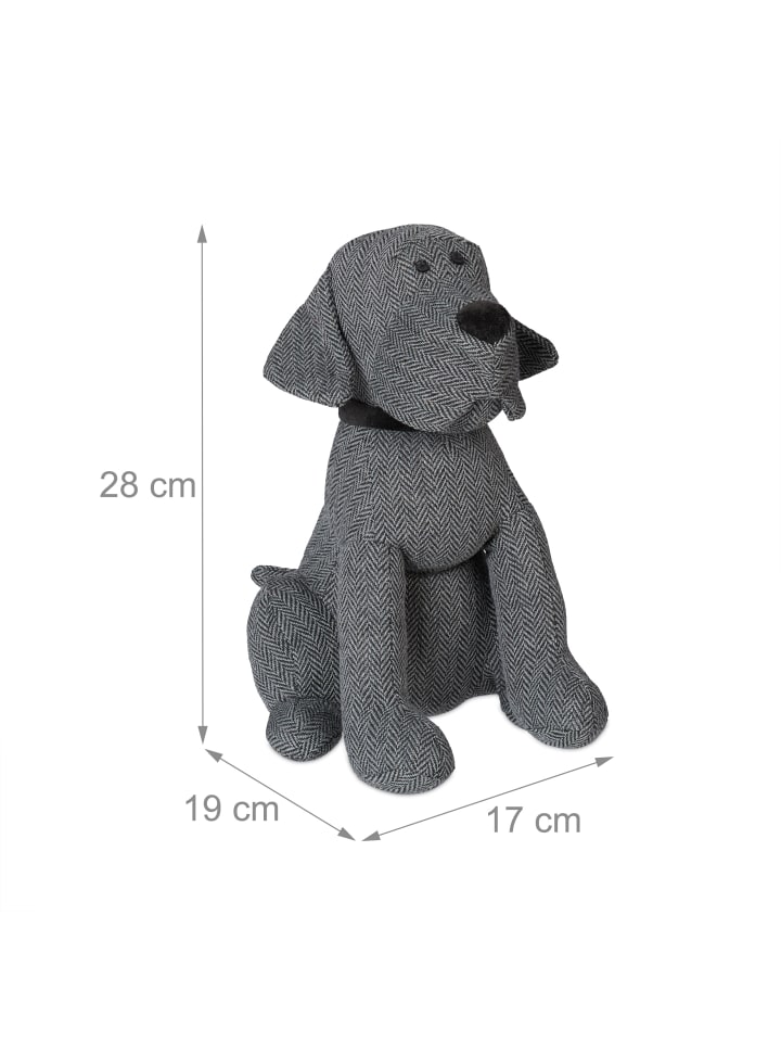 relaxdays Türstopper Hund in Grau günstig kaufen onesize