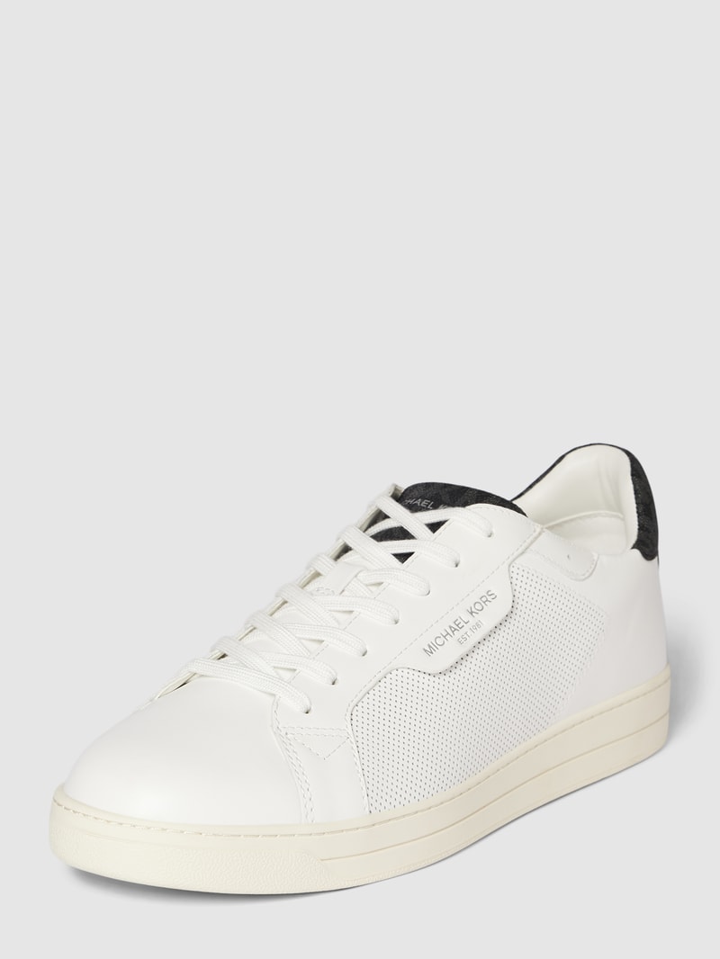 Sneaker mit Label-Details in weiß