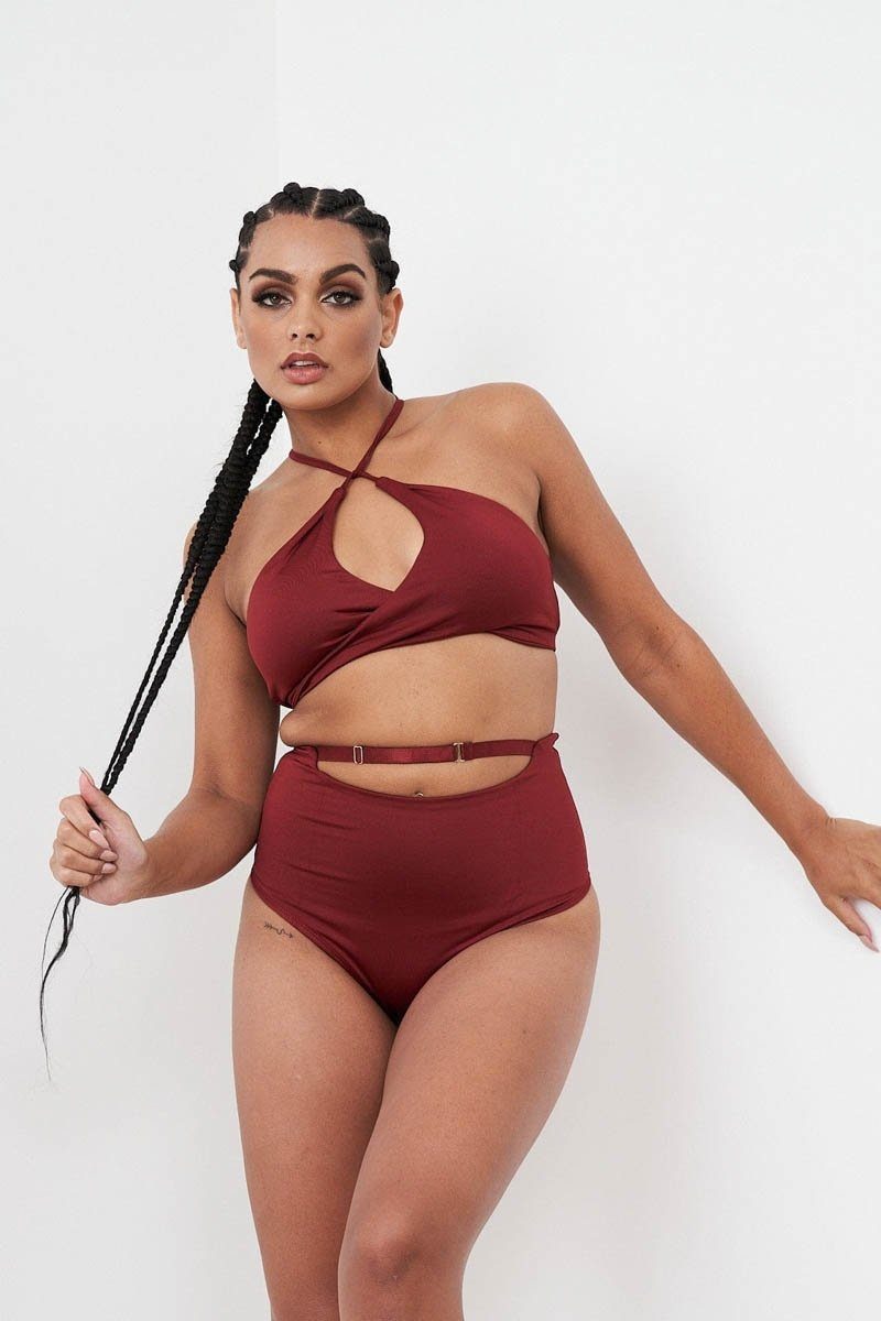 Lunalae Sporttop Lunalae Top Sage Weinrot