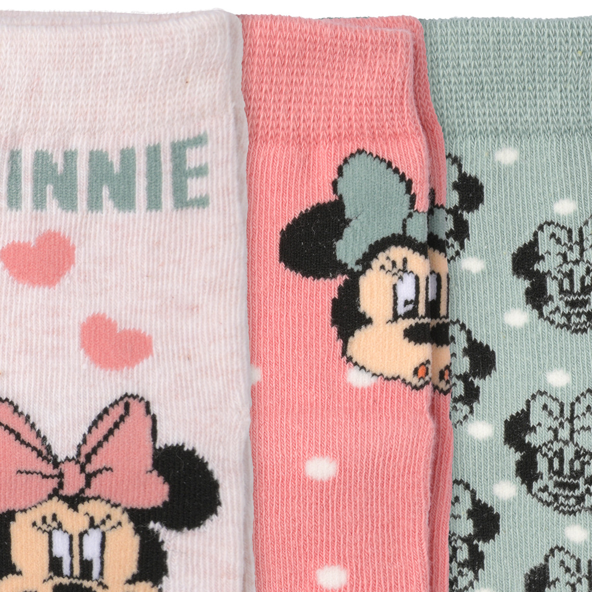 3 Paar Minnie Maus Socken im Set