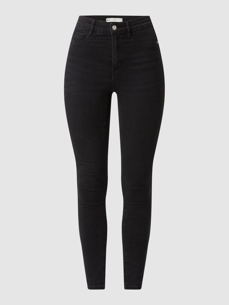 Skinny Fit Jeans mit Stretch-Anteil Modell 'Molly' in anthrazit