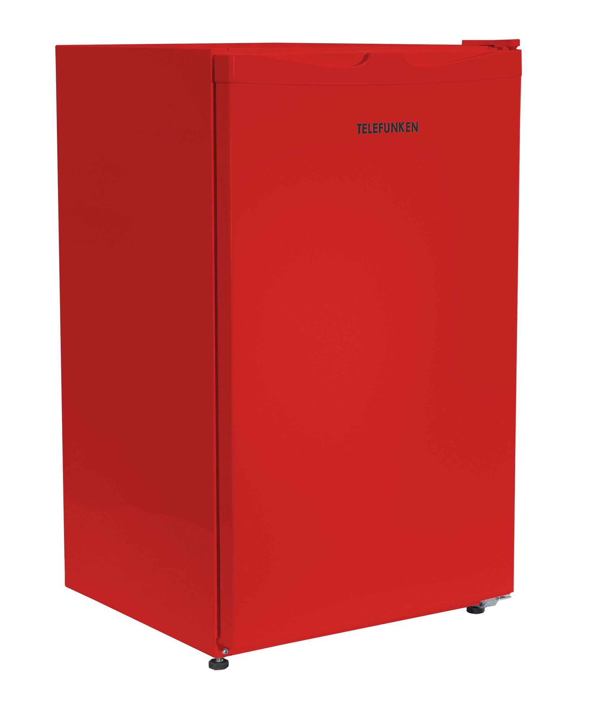 Telefunken Kühlschrank CF-33-101-R, 82.1 cm hoch, 48 cm breit, Tischkühlschrank mit Eiswürfelfach, 89 L Gesamt-Nutzinhalt