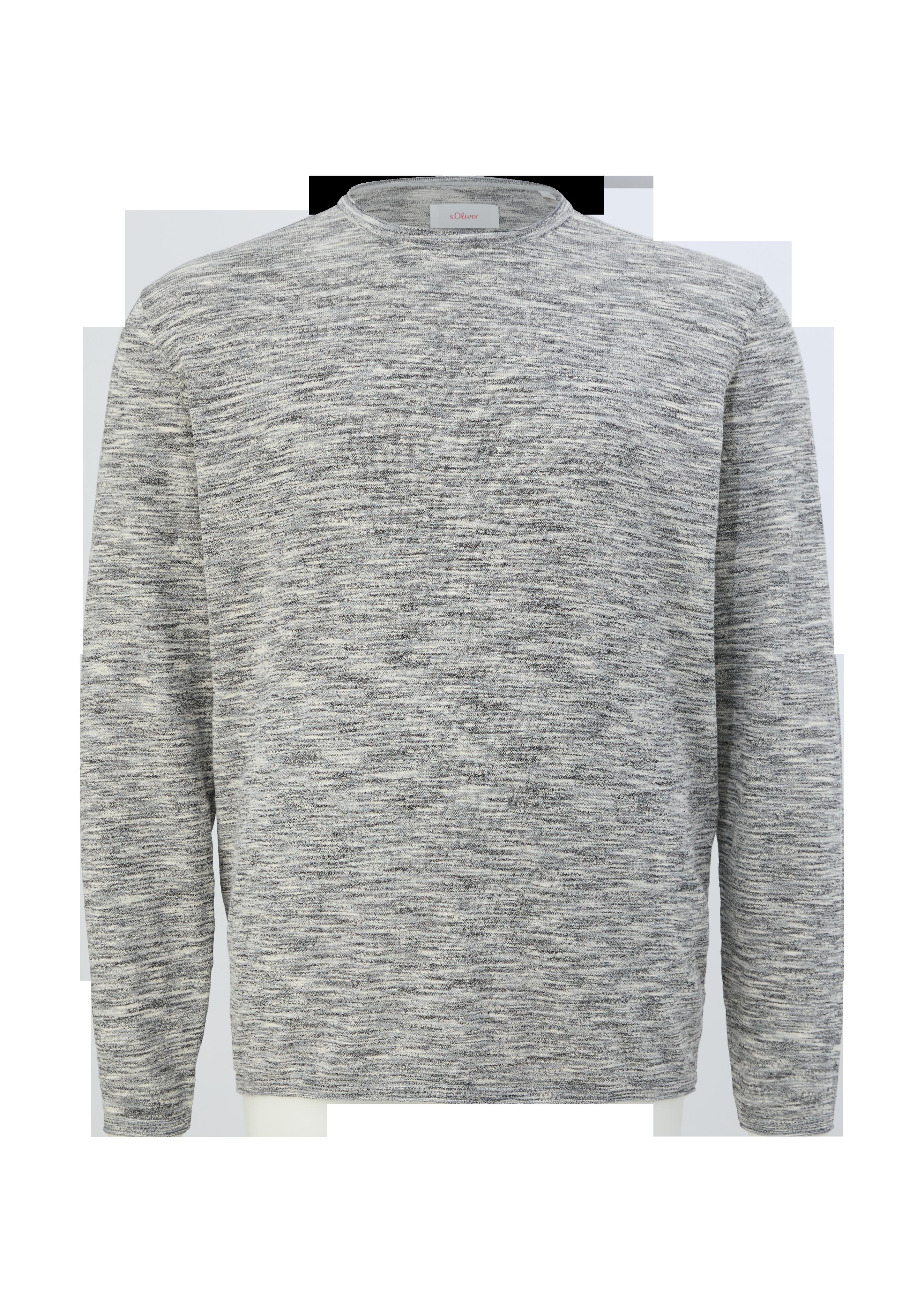Melierter Feinstrickpullover  2133031-99X0