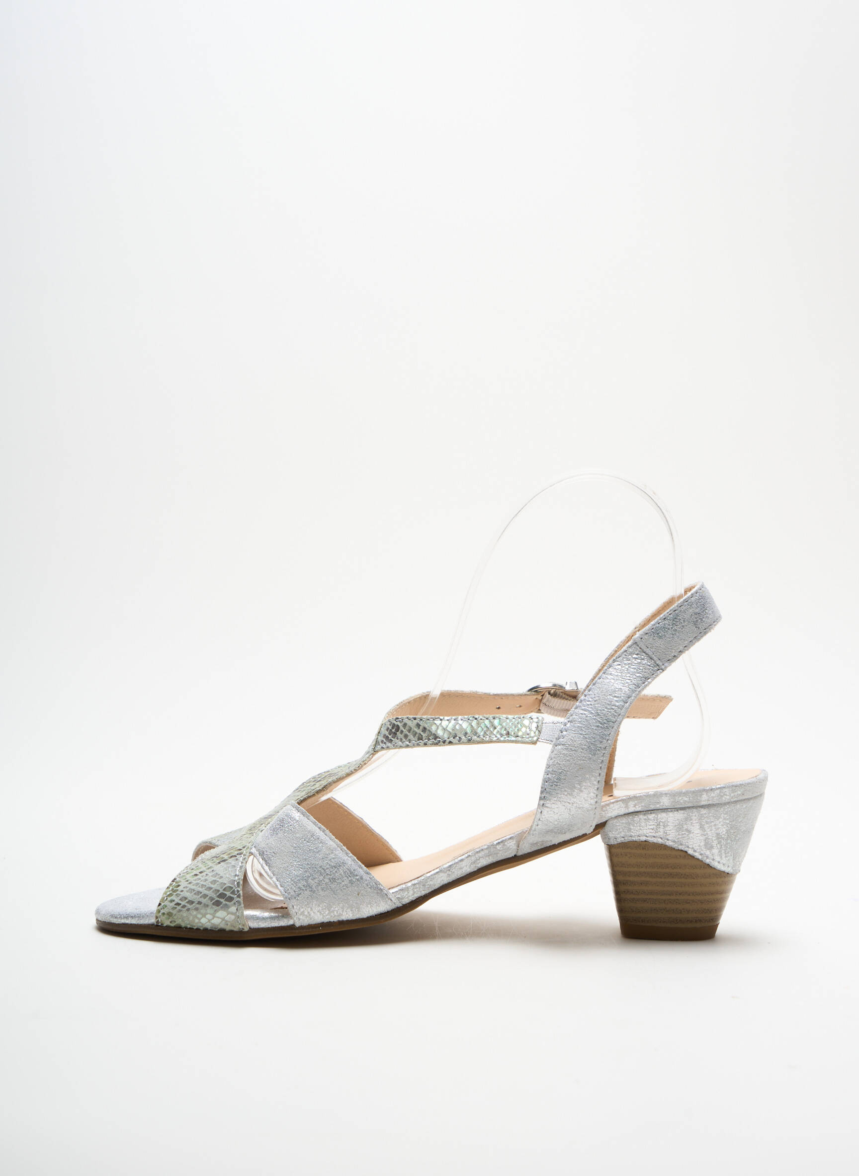 Geo Reino Sandales Nu Pieds Femme couleur gris