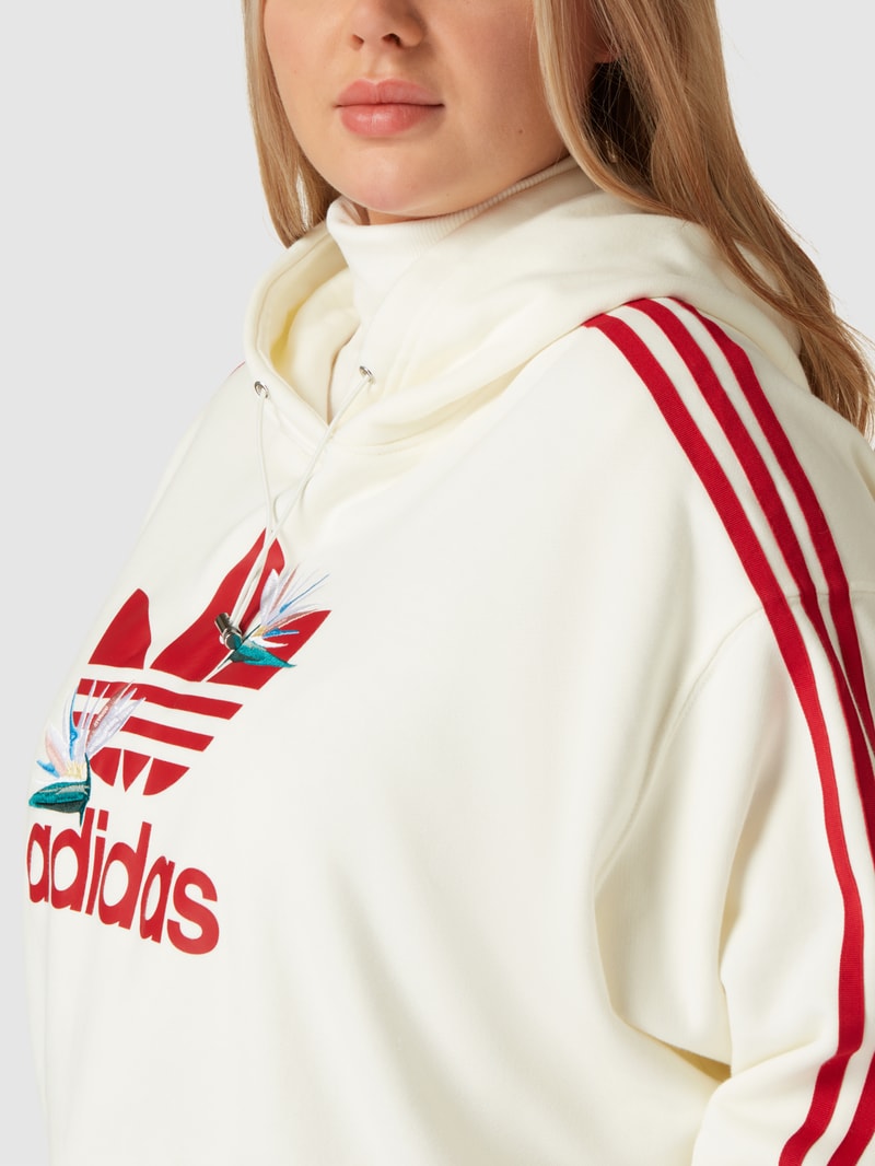 PLUS SIZE Hoodie mit Kapuze in offwhite