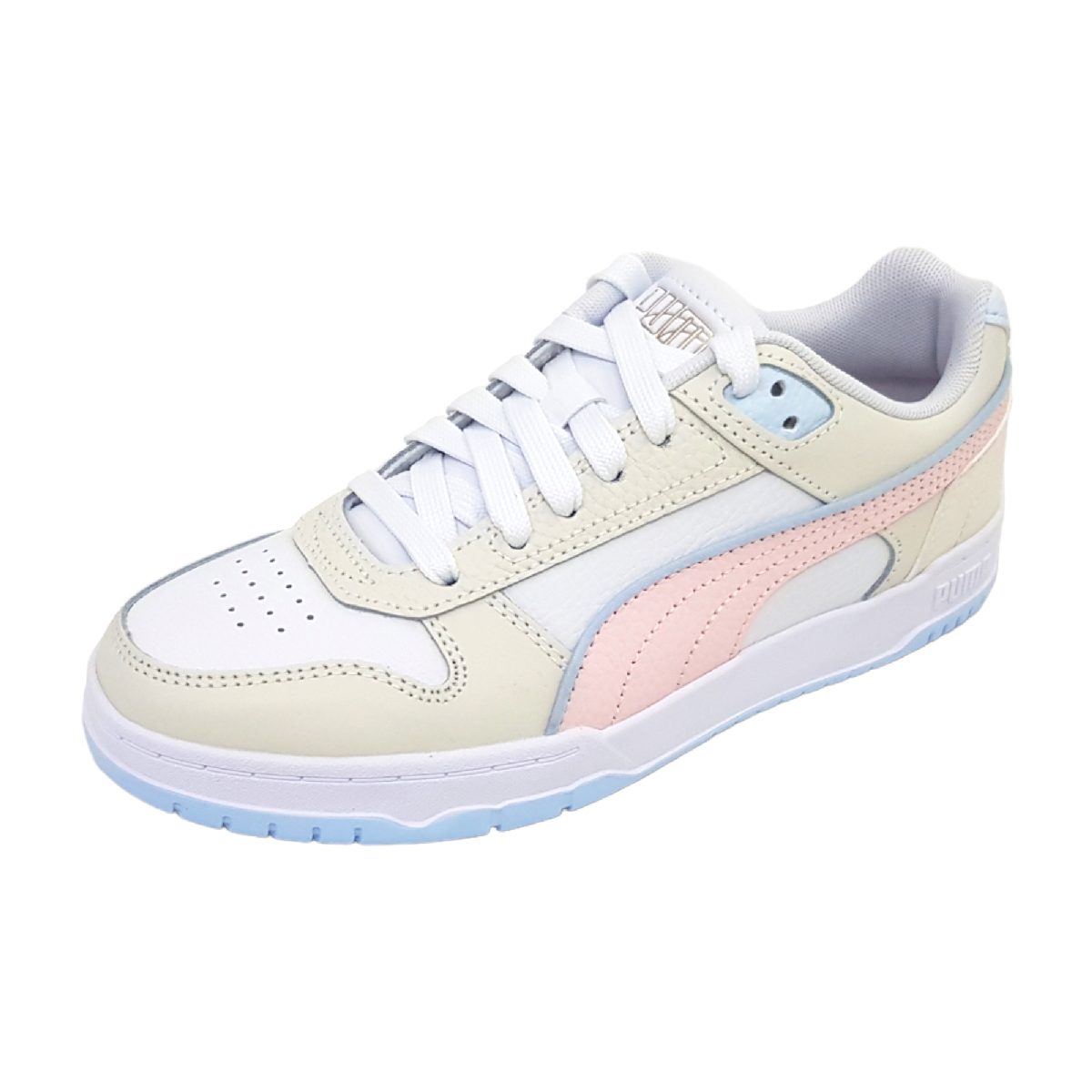 Puma Rebound Game Low 386373 Weiß 023 White/ Pink