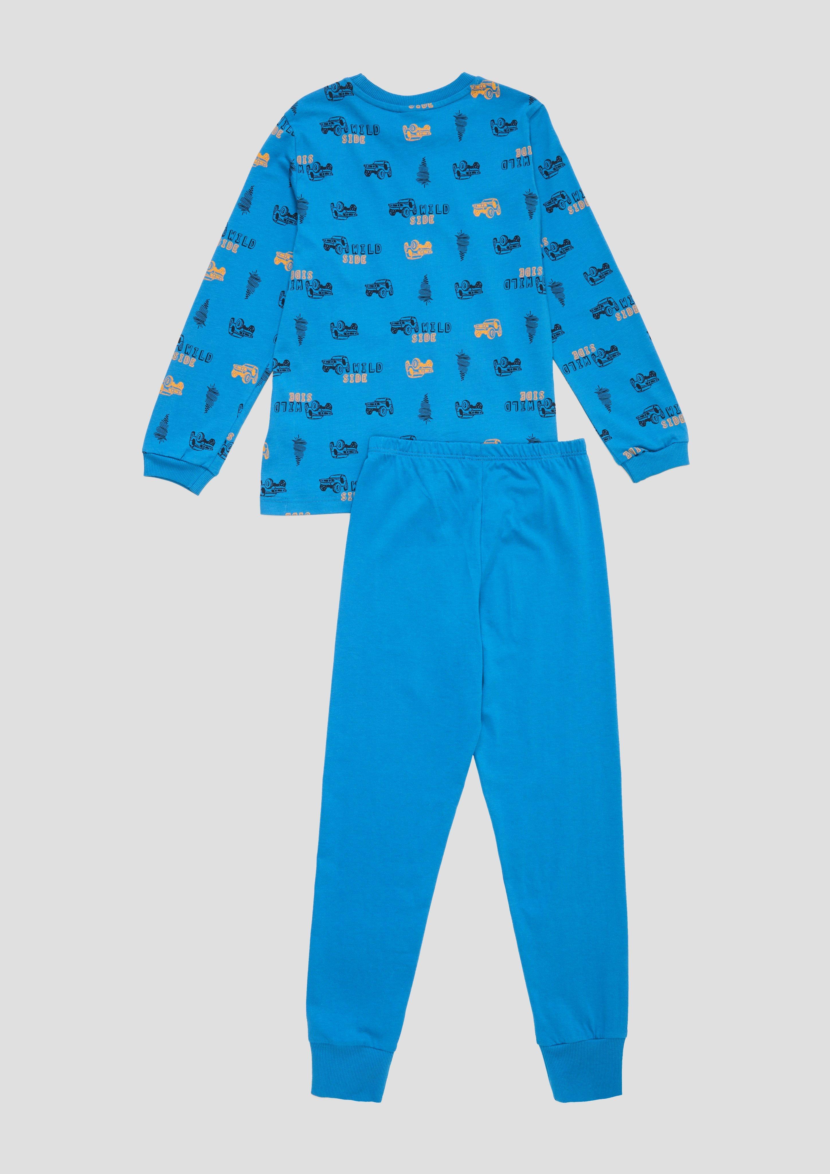 Langes Pyjama-Set aus reiner Baumwolle  6008511-422