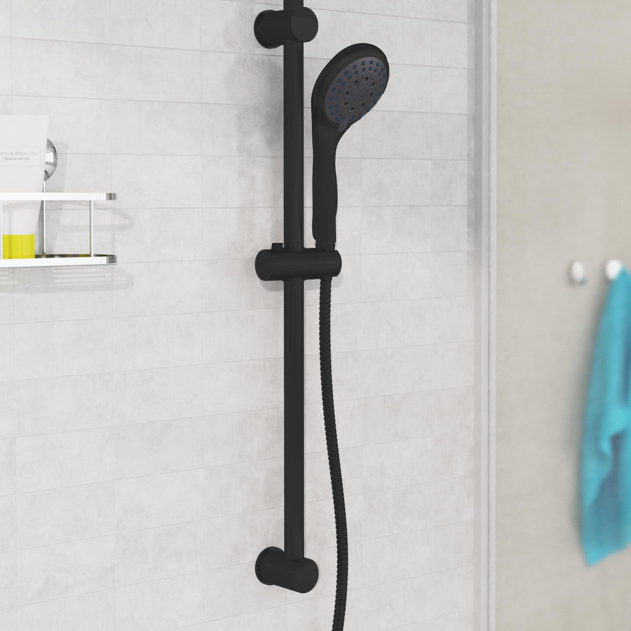 Eisl Brauseschlauch 150 cm, Edelstahl, Schwarz