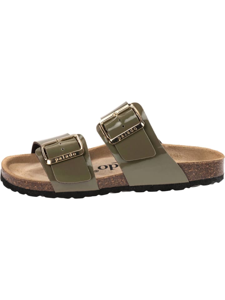 palado Pantoletten in khaki lack günstig kaufen